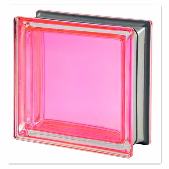 190X190X80mm Transparent Colored Glass Block